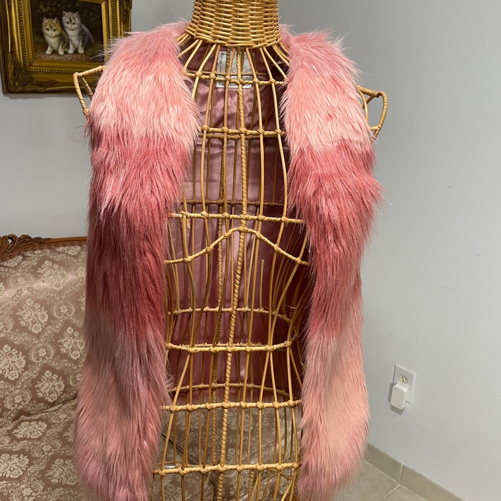 Next Blush Faux Fur Vest